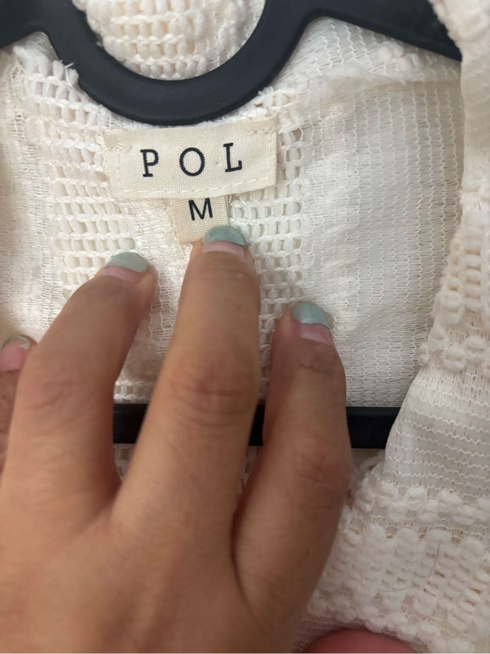 POL Cream Textured Knit Button-Up Jacket - Picture 4 of 7